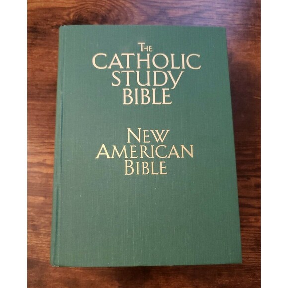 The Catholic Study Bible New American Bible 1990 Oxford Press Hardcover Vintage - Picture 13 of 13